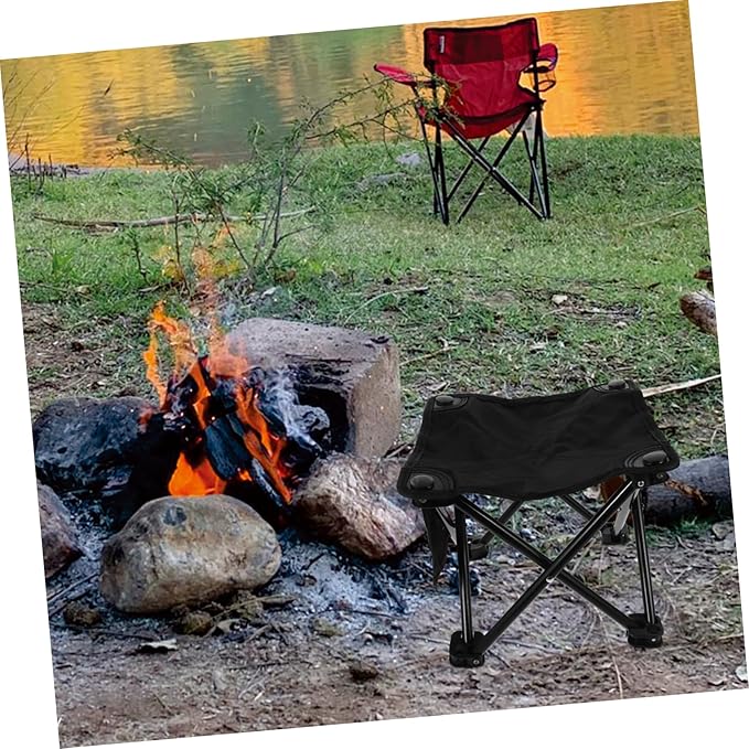 DOITOOL Small Folding Stool Lightweight Camping Stool Portable Bench for Fishing