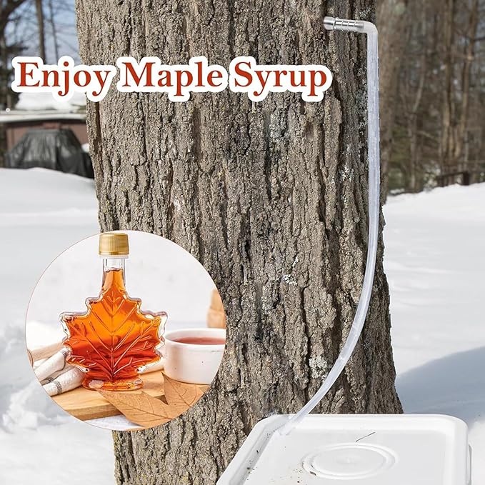 Trunk Faucet Set – Stainless Steel Maple Spiles 4 Pack Portable Tree Tap Accessories Syrup Collection Equipment Compact Easy Use Beginner Expert Suitable | Maple Syrup Tapping Kit Includes