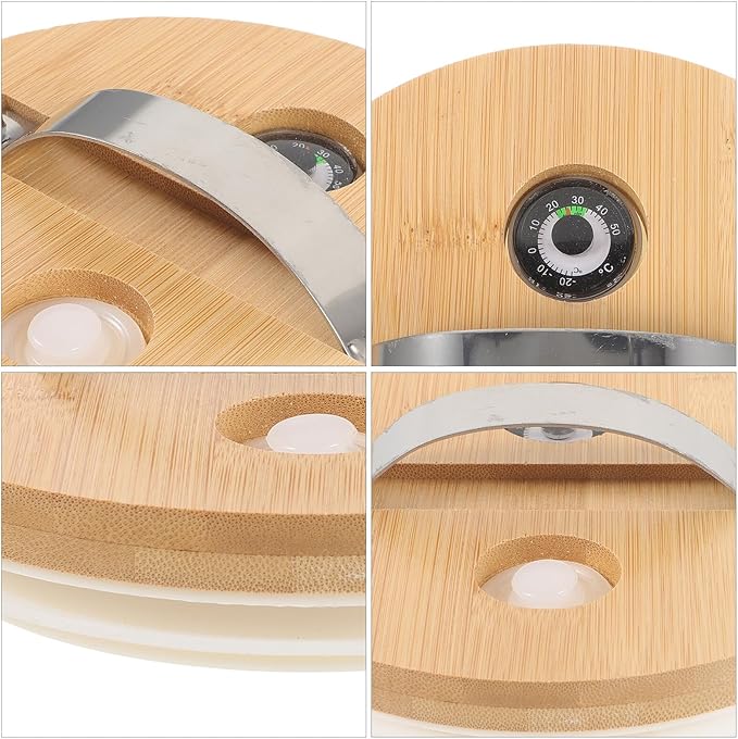 Lid with Exhaust Valve for Glass Dispenser Bottle 15cm Reusable Sealed Cover Jar Lid for Home Beverage Storage