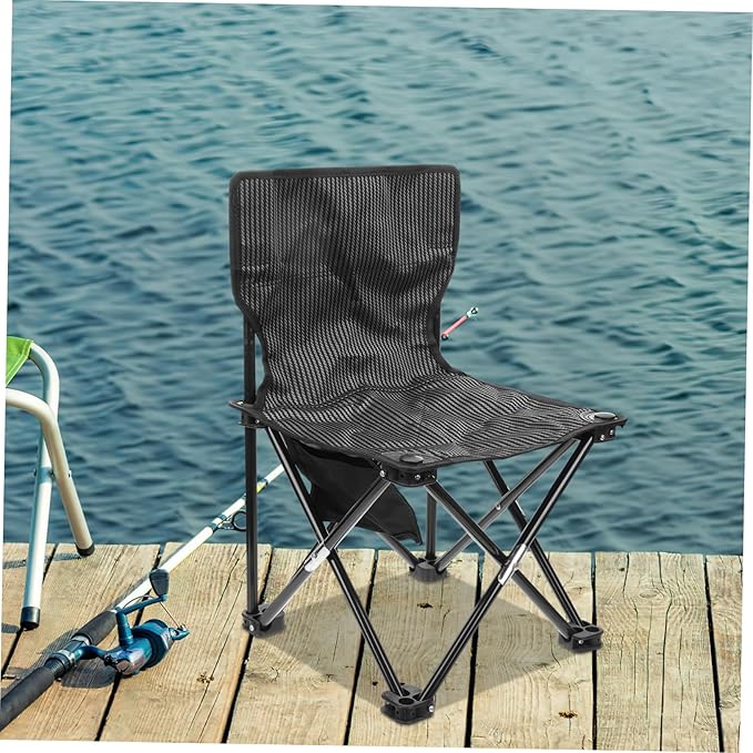 SUPVOX Portable Folding Beach Chair Carrying Bag Compact and Lightweight Outdoor Chair for Camping Fishing and Hiking and Comfortable Design for