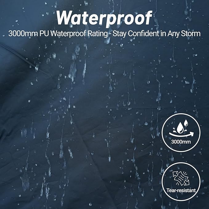 Hot Tent for 1-2 Person PU3000mm Waterproof Aluminum Poles for Winter Camping with Stove Jack (Fire-Resistant) Ventilation Mesh &amp Windproof Enclosure Multi-Use for Cooking Relaxing &amp Over