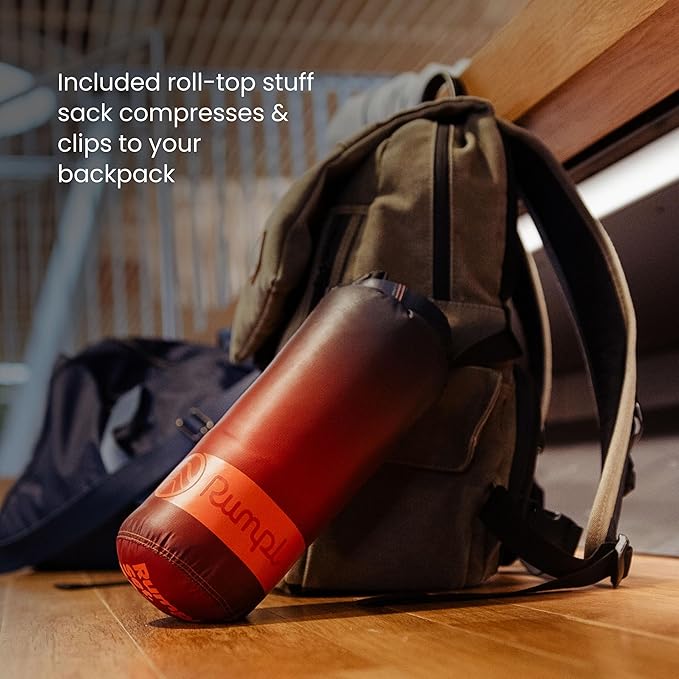 Rumpl Travel Puffy Blanket Ultra-Packable Travel-Size Warmth and Comfort Deepwater