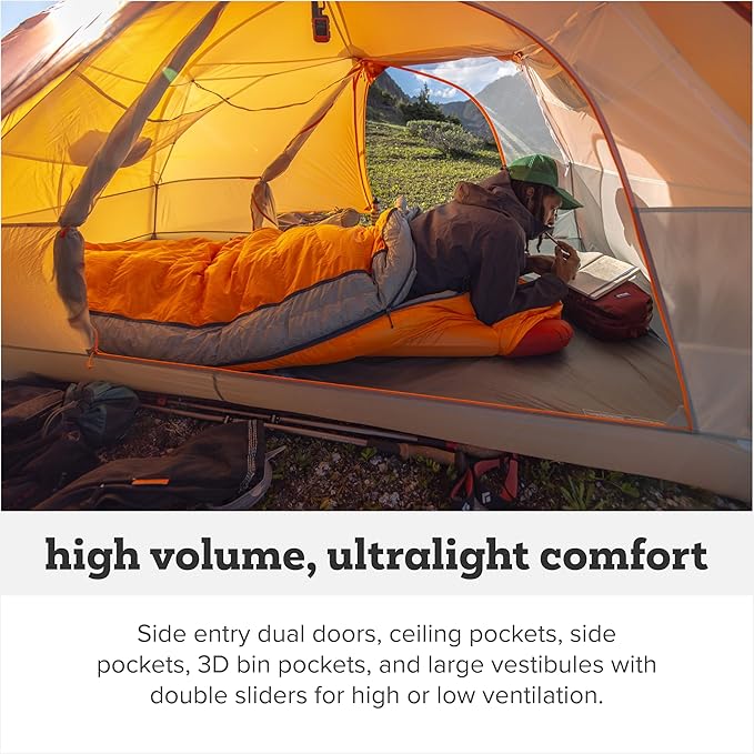 Big Agnes Copper Spur UL - Backpacking Tent for Camping 3 Season Ultralight Waterproof Anodized Poles