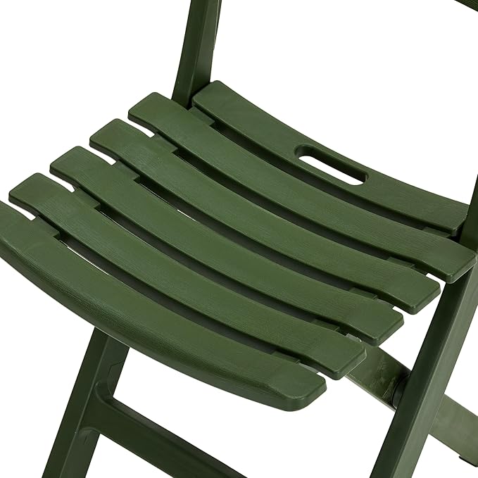 Terrasse Folding Chair – Versatile Camping Chairs Armless Folding Camping Chairs All-Weather Outdoor Patio Chairs Travel-Friendly Lawn Chairs Folding &amp Comfortable Beach Chairs (2 Avocado Gree