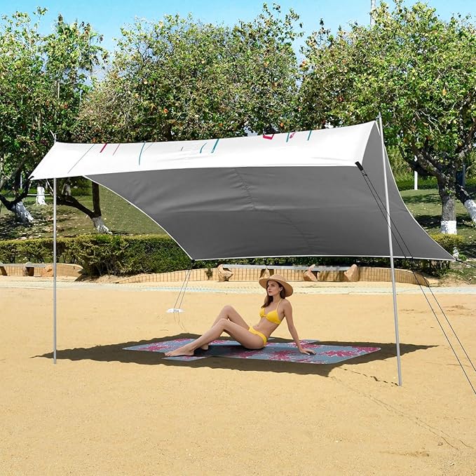 Camping Sun Shelters Dancing Crab Beach Canopy 126 * 110.2in