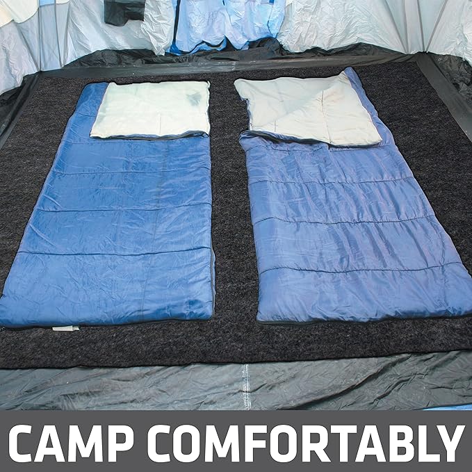 Drymate Tent Carpet Mat Protective Waterproof Liner Keeps You Warm &amp Dry Camping Floor Rug Accessory (7'4 x 8'4) Durable Lightweight Soft &amp Comfortable Trimmable Material (USA Made) (C