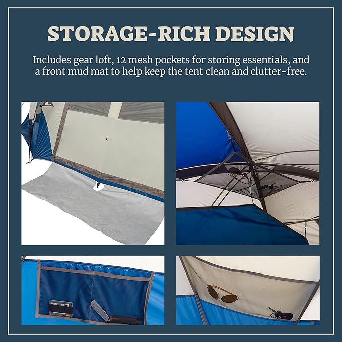 Wenzel Modified Dome Camping Tent for Car Camping Traveling Festivals and More