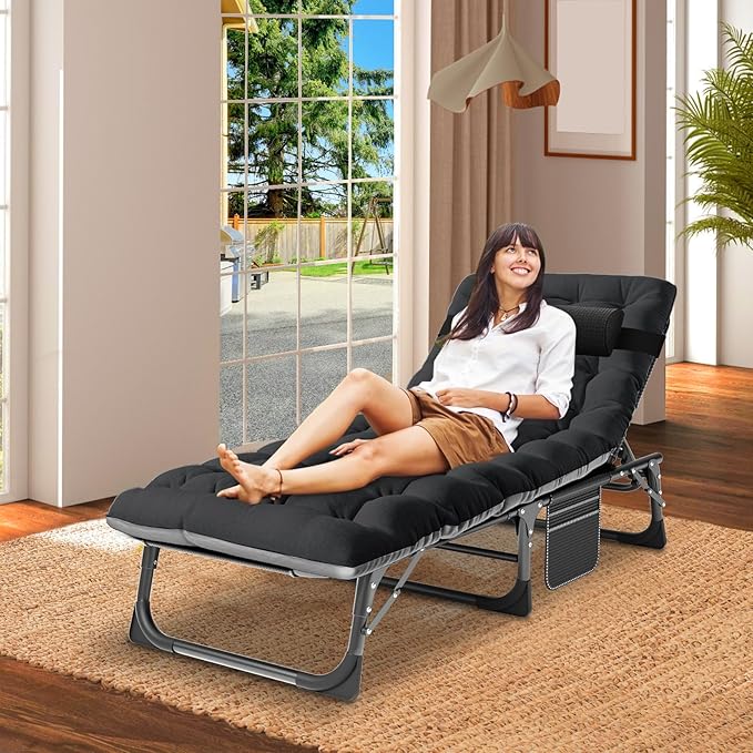 Slsy Folding Bed with Mattress Cot Size Foldable Guest Beds Hideaway Cot for Adults Portable Fold up Bed with Adjustable Positions for Home Office Indoor Outdoor