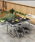 Camping Table Folding Portable Camp Aluminum Lightweight Table Adjustable Height Indoor Outdoor for Camping Picnic Backyard BBQ Patio
