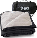 BRAWNTIDE Large Outdoor Waterproof Blanket - Extra Thick Fleece Warm Windproof Sandproof Quilted 82 x 55 Ideal for Beaches Picnics Camping Stadiums Dogs Car