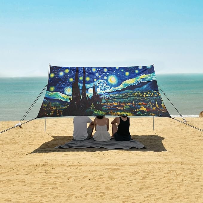 Camping Sun Shelters Starry Night Beach Canopy 126 * 110.2in