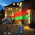 Christmas Projector Lights Outdoor Waterproof Christmas Laser Lights Outdoor with Remote Landscape Spotlight Red and Green Star Show Laser Projection for Garden House Decor Holiday Xmas Decoration