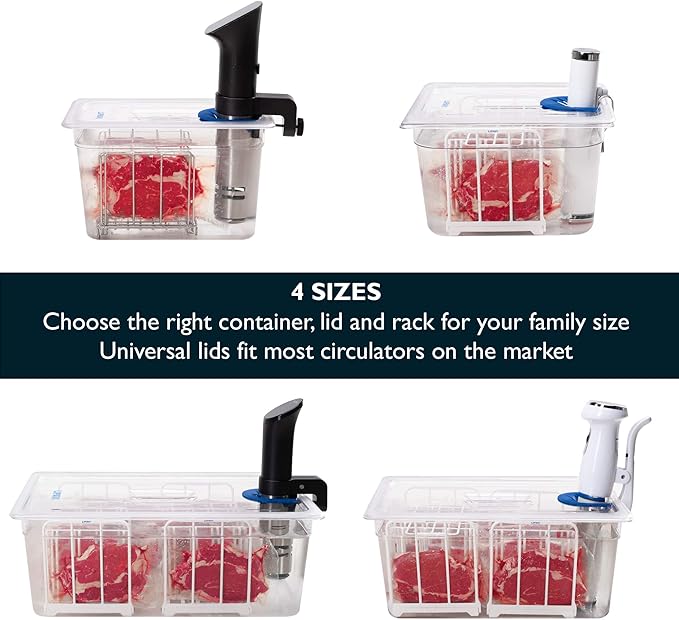 LIPAVI - Universal Sous Vide Lid for LIPAVI C20 Container - fits Anova Joule and more