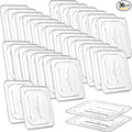 Hoolerry 36 Pcs Food Pan Lid with Handle Polycarbonate 1/6 Size Hotel Pan Cover Clear Lid for Restaurant Commercial Food Container and Storage