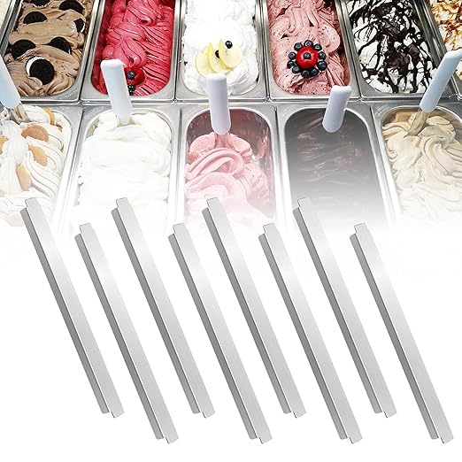 Stainless Steel Steam Table Adapter Bars – 8 Pieces Durable Divider Rods for Hotel Pan Configuration Rods Commercial Food Service Accessories for Buffet Wedding School Cafeterias