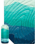 Rumple Original Puffy 1-Person Blanket for Camping and Outdoors Seascape Ridge Mountains