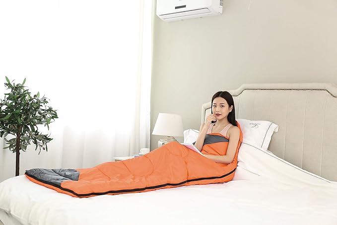 tuphen- Sleeping Bags for Adults Kids Boys Girls Backpacking Hiking Camping Microfiber Liner Cold Warm Weather 4 Seasons Indoor Outdoor Use Lightweight &amp Waterproof