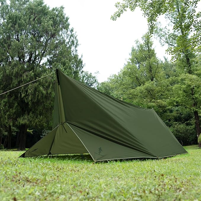 Free Soldier Waterproof Portable Tarp Multifunctional Outdoor Camping Traveling Awning Backpacking Tarp shelter Rain Tarp