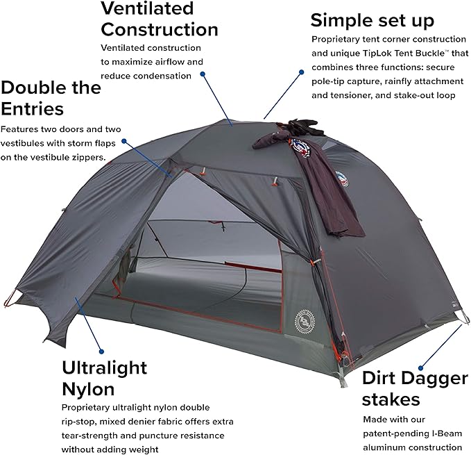 Big Agnes Copper Spur HV UL Ultralight Bikepacking Tent