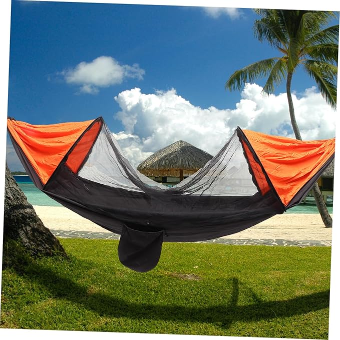 POPETPOP 1pc Portable Multi-Function Suspended Tent Hammock for Outdoor Camping Uv and Netting Lightweight and Easy to Carry