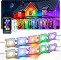 Permanent Outdoor Lights For House 59ft- RGB Led Lights Waterproof Timer Auto On/Off Alexa &amp Google Assistant Compatible Halloween Christmas Decorations For Eaves Garden Roofline Patio Porches