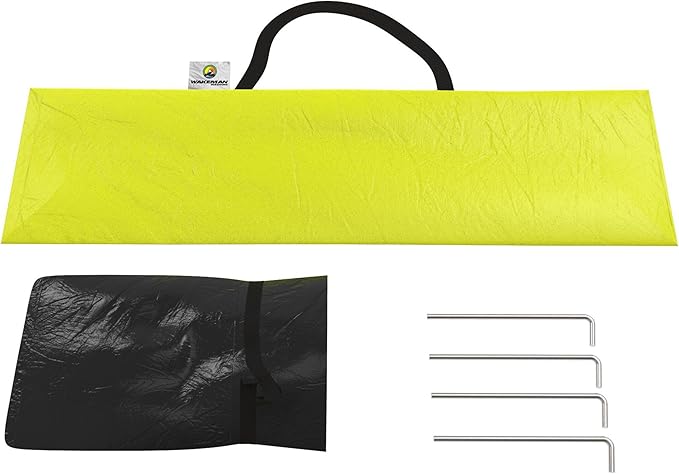 Beach Tent Sun Shelter for Shade with UV Protection Water and Wind Resistant Easy Set Up and Carry Bag by Wakeman Outdoors (Yellow)