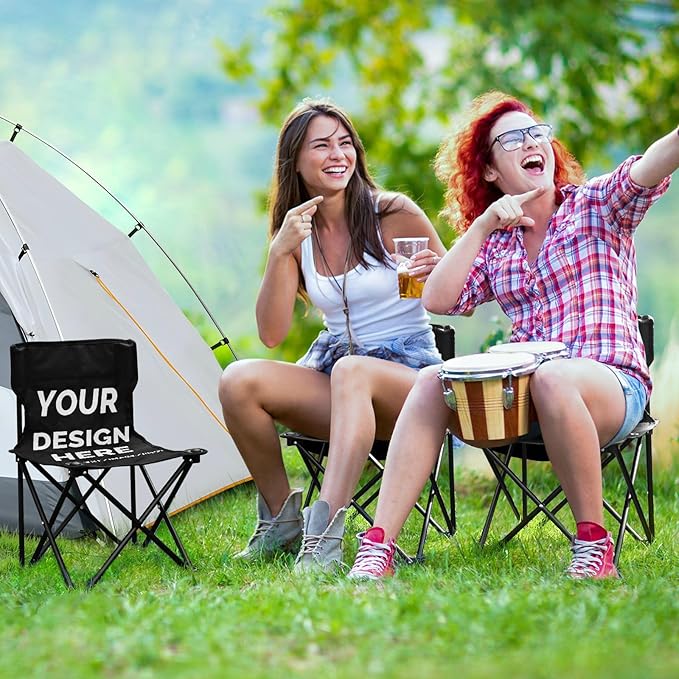 Folding Camping Chairs Folder Your Own Design Custom Portable Lightweight Foldable Chair Print On Demand