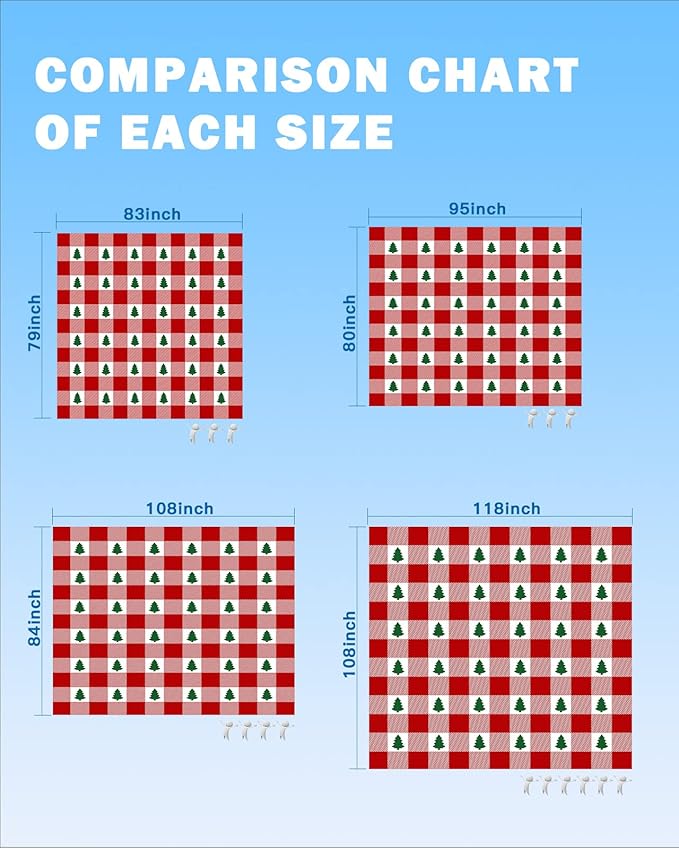 Beach Blanket Waterproof Sandproof OversizedMerry Christmas Green Trees Seamless Beach Mat with Corner Stakes Sand PocketsRed Buffalo Plaid Outdoor Picnic Mat for Travel Camping Hiking 83x79In