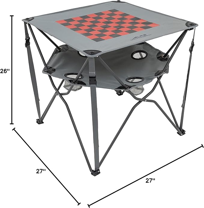 ALPS Mountaineering Eclipse Portable Compact Camping and Game Table with Carry Bag