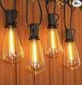 GPATIO Outdoor String Lights 60FT Waterproof Patio Lights with 32 Hanging Globe ST38 Bulbs 2700k Shatterproof for Backyard Gazebo Porch Garden Commerical Outside Decor