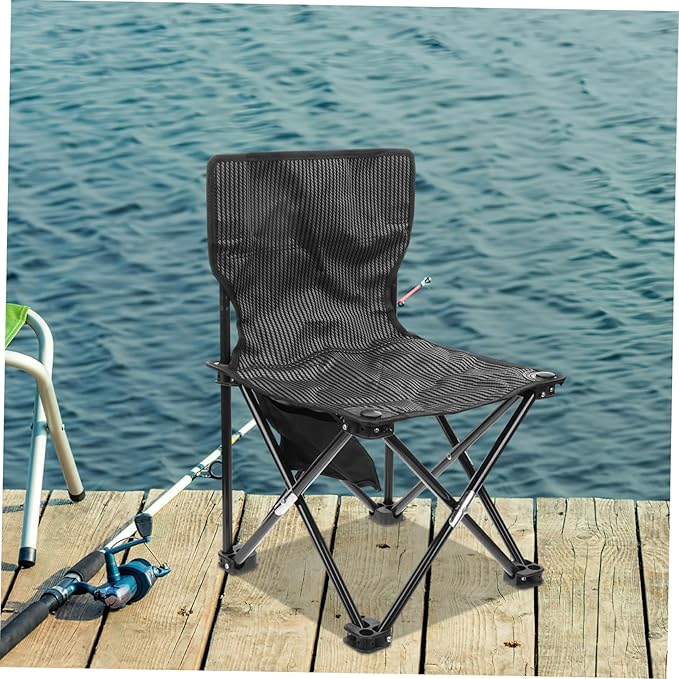BESPORTBLE Collapsible Chair Portable Folding Stool Oxford Fabric Easy to Carry Backpack for Hiking