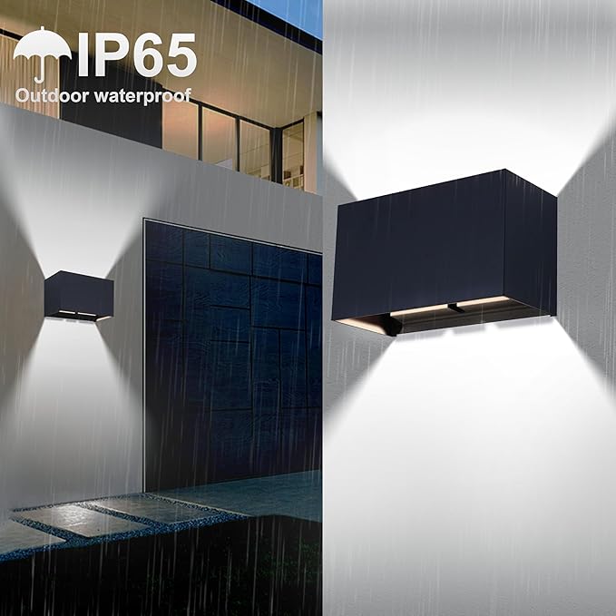 KICAAO Modern Wall Sconce 16W IP65 Waterproof LED Modern Lighting Suitable for Indoor and Outdoor Replaceable G9 LED BulbAdjustable Light Angle