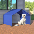 4×4×3 ft Dog Shade Shelter Pet Tent Outdoor Portable Pet Tent Outside Dog Sun Rain Canopy Pet House Animal Shelter for Small to Large Dogs Cats (Blue)