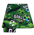 Outdoor Picnic Blanket Portable Ultrasonic Waterproof Picnic Cartoon Soccer Green Printed Camping Beach Mat for Sand and Wet Grass Hiking (Cartoon Soccer L