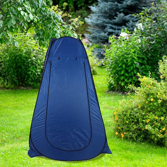Alomejor Portable Camping Tent with 2 Window Shower Changing Room Dressing Tent for Outdoor Activities