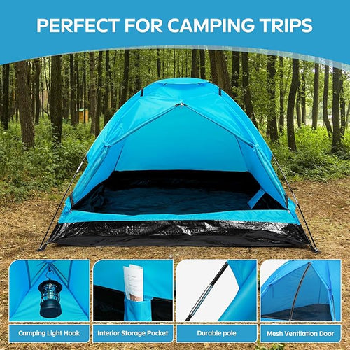 1-2 one Person Two Persons Small Camping Tents for Hiking with rainfly Esay Set up Dome Tent with Carrying BagBasic Portable Camping Small Tents for Backpacking