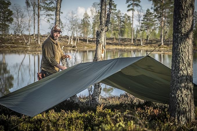 Helikon-Tex Supertarp Taiga Green Bushcraft Line