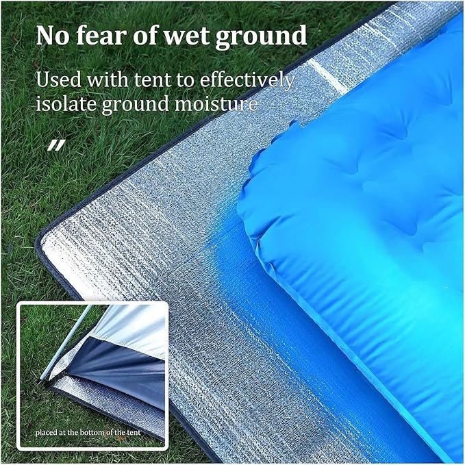 Aluminium Sleeping Mat Tent Mat Foam Aluminum Foil Blanket Insulating Thermal Camping Mat Waterproof Sleeping Tent Pad Outdoor