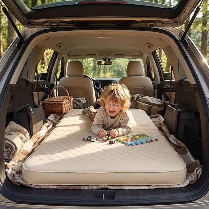 TOBTOS 4 Thick Self Inflating Sleeping Pad with Electric Pump 60s Inflate Ultra-Compressible Compact Foam Camping Mattress Insulated Sleeping Mat for Tent Car Camping