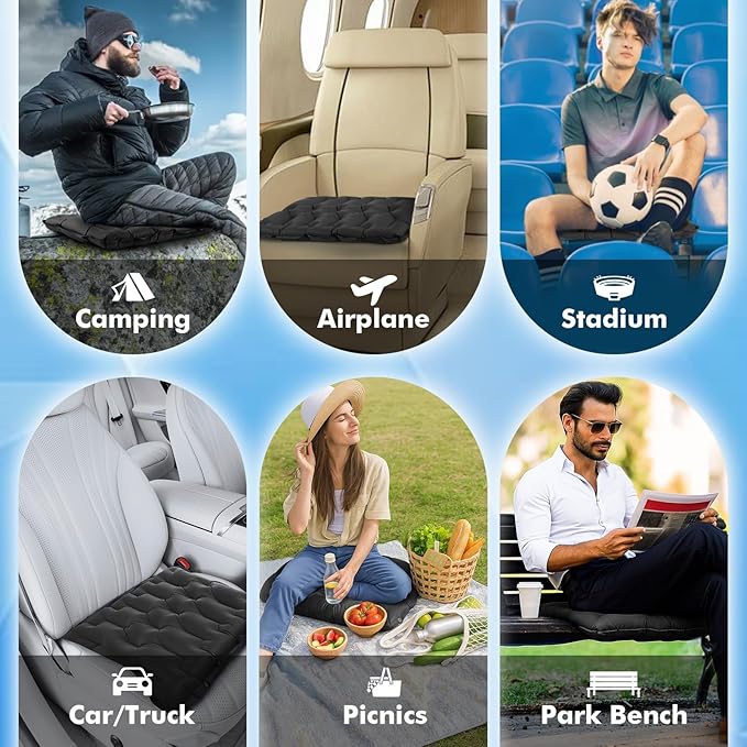 HiiPeak Compact Memory Sleeping Pad and Inflatable Seat Cushion