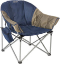 Kamp-Rite Kozy Klub Chair CC420 Extra Large Comfortable Padded Camping Tailgaiting Fishing Outdoor Chair