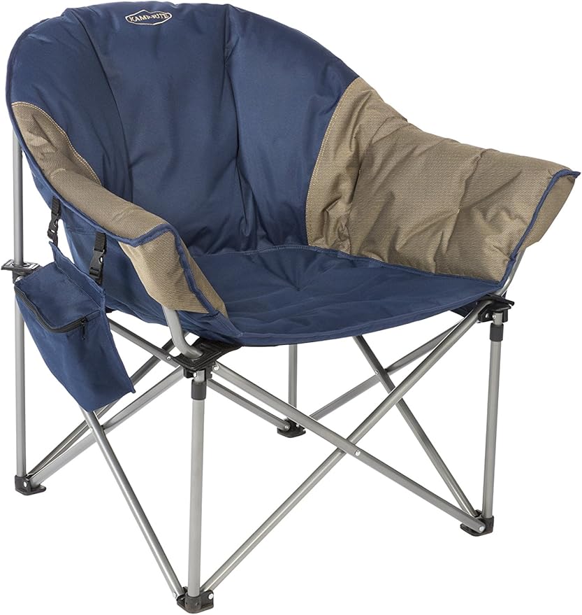 Kamp-Rite Kozy Klub Chair CC420 Extra Large Comfortable Padded Camping Tailgaiting Fishing Outdoor Chair