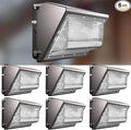 Lightdot 6Pack 200W LED Wall Pack Lights 100-277v Dusk to Dawn Photocell | 30000Lm(150Lm/W) 5000K IP65 Outdoor Flood Lighting for YardWarehouseFactoryBuildingGarage ETL(Height:15~30ft)