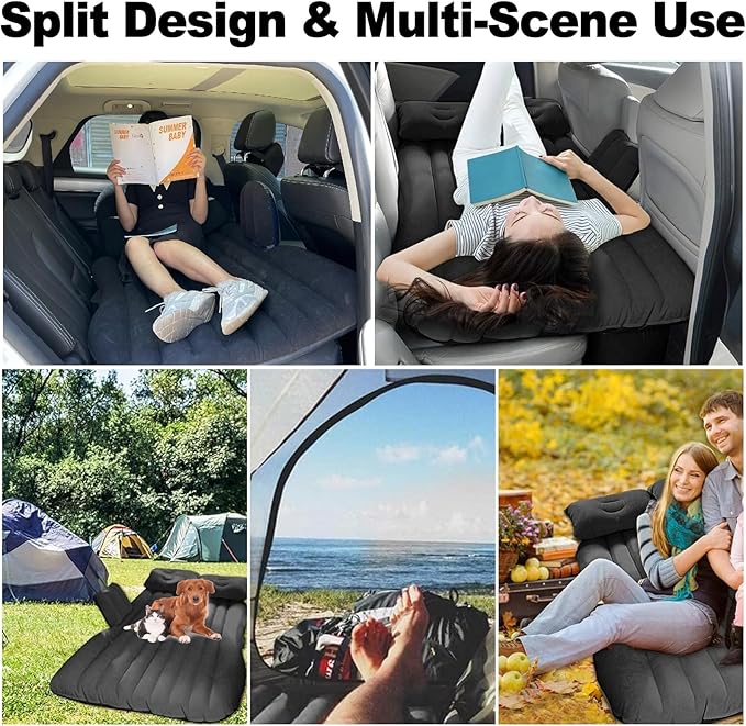Car Inflatable Bed Mattress Mattress Back Seat RV Mattresses Travel for Automotive SUV Truck Berlina Furgonetas Grande Cars Backseat Sleeping BedFull