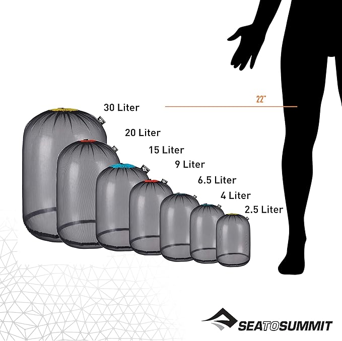 Sea to Summit Ultra-Mesh Stuff Sack Featherweight Outdoor and Travel Storage