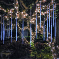 BlueFire Meteor Shower Lights 540 LED 10-Tube 19.7 Waterproof Falling Rain Christmas Lights Outdoor Icicle String Lights for Tree Yard Patio Roof Porch Holiday Party Decoration (Blue)