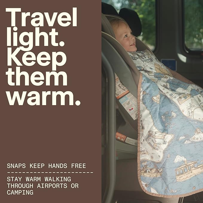 Gravel UltraPak™ Kids Packable Puffy Camping Blanket Lightweight Outdoor Blanket Waterproof for Camping Hiking &amp Travel Compact Puffy Blanket Durable 20D Nylon Easy Clean Hands-Free Snap Gr