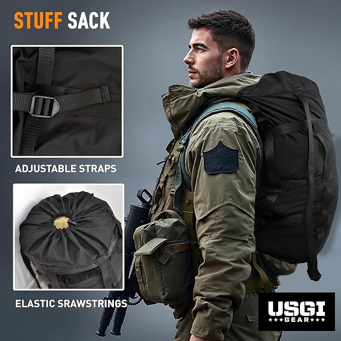 Military Sleeping Bag System Tactical Gear – 4-Part Modular Sleeping Bags Cold Weather Includes Stuff Sack Bivy Cover Intermediate Cold Weather and Patrol Bag – Waterproof and Lightweight