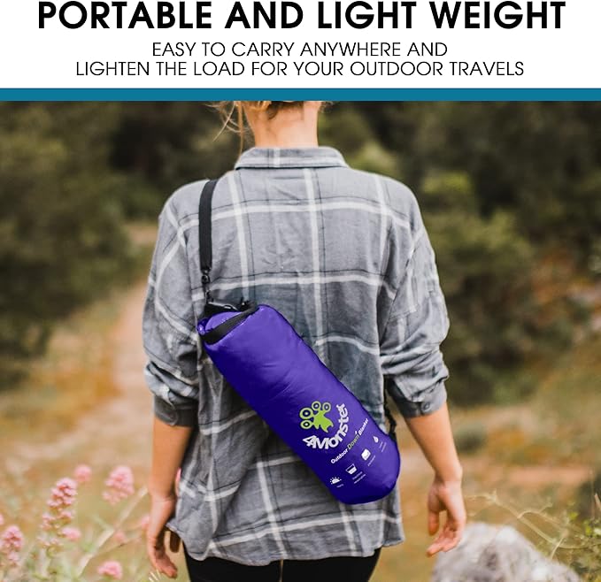 4Monster Down Camping Blanket - Outdoor Travel Quilt Puffy 650 Fill Packable LightweightWind &amp Waterproof | Ideal for Stadium BackpackingPicnics Beach and Hiking