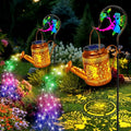 Solar Watering Can Lights Fairy Hanging Lanterns Outdoor Gardening Gifts for Mom Women Grandma Birthday Waterproof Solar Lights Garden Decor for Outside Yard Art Patio Porch Lawn Backyard 2 Pack